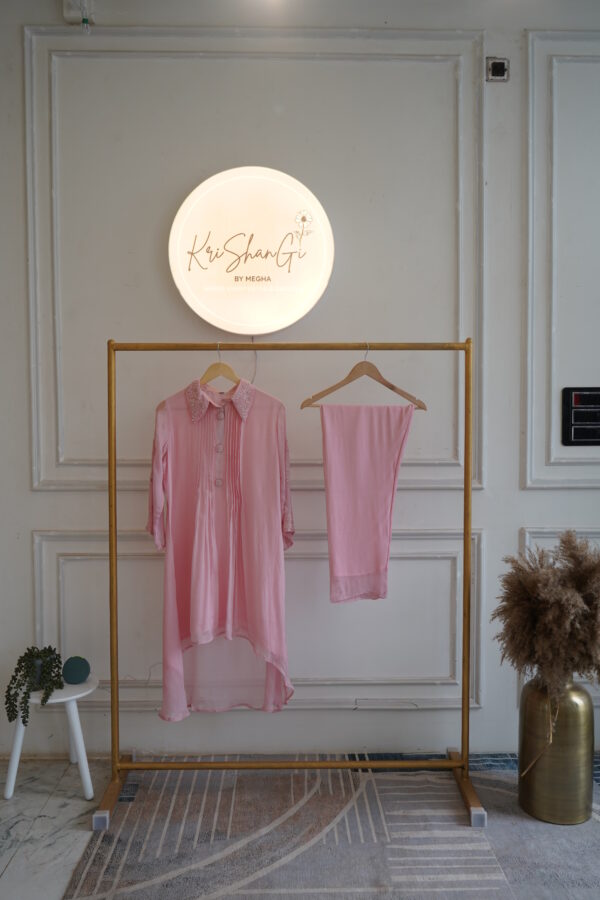 Pure Chinon 2-Piece Cord Set with Cutdana & Sequins Handwork