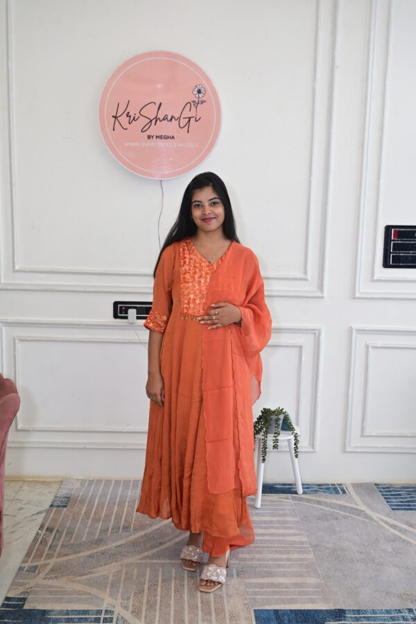 Premium Tissue Suit Set with Heavy Sequin & Coin Work (3 Piece Set)